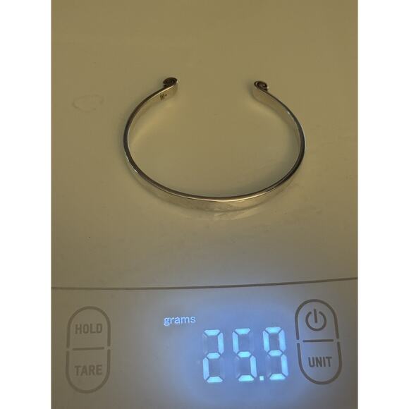 Retired James Avery Sterling Silver Greek Scroll Cuff Bangle Bracelet - Picture 12 of 12